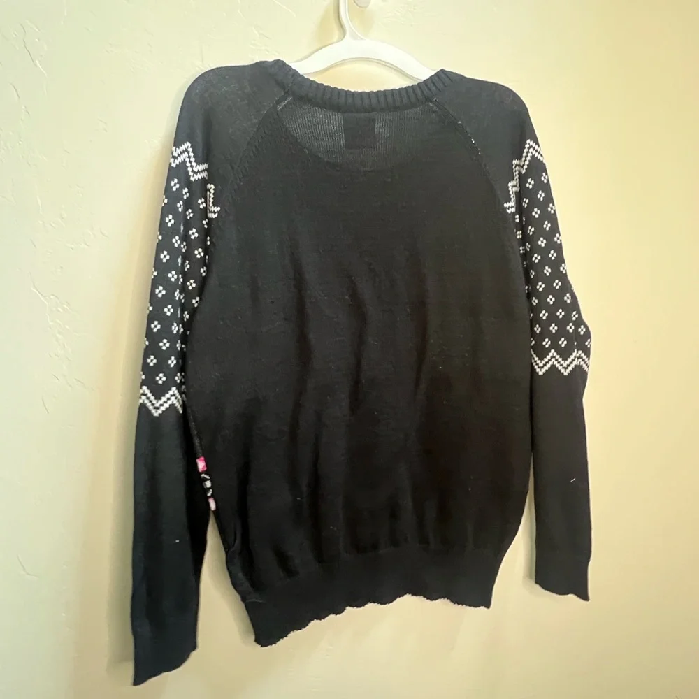 Black and‎ Pink Naughty List Sweater
